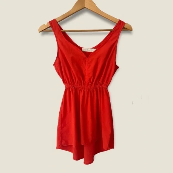 Costa Blanca Red Sweetheart Top - Picture 1 of 7